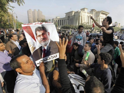 Phong trào Anh em Hồi giáo biểu tình ủng hộ ông Morsi tại Cairo ngày 4/11.